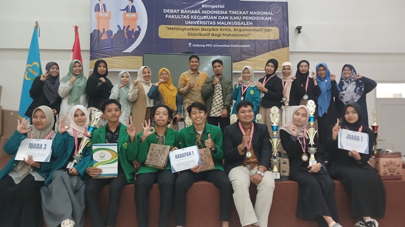 Mahasiswa Unimal Gelar Lomba Debat Bahasa Indonesia Tingkat Nasional, Ini Para Pemenangnya